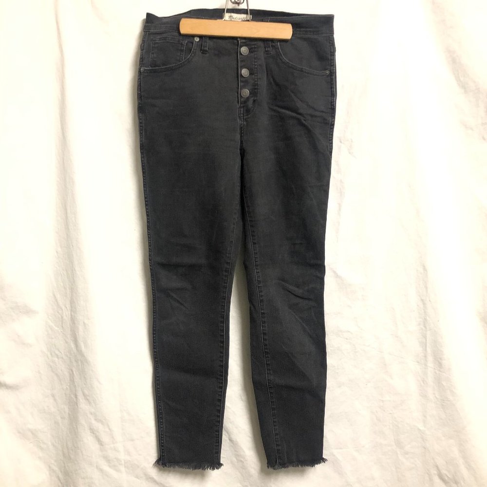 Madewell black jeans, 10" high rise skinny, size 29